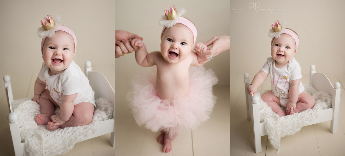 Appear Photography, Hoover, Birmingham, Alabama baby and child photographer, pink tutu, princess crown