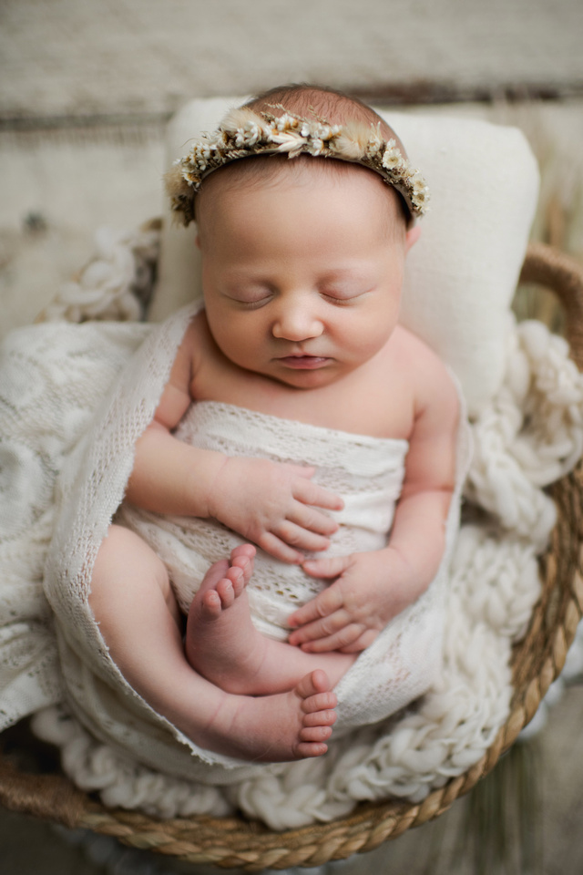 Dreamsweet Studio, Newborn baby and family studio photographer, Pelham, Birmingham, Alabama, baby girl newborn session
